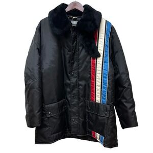 Vintage Racing Stripes Walls Outerwear Insulated Coat Jacket Off Road Men's XL‎